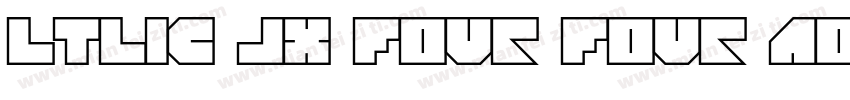 ltlic JX Four Four Adjust字体转换